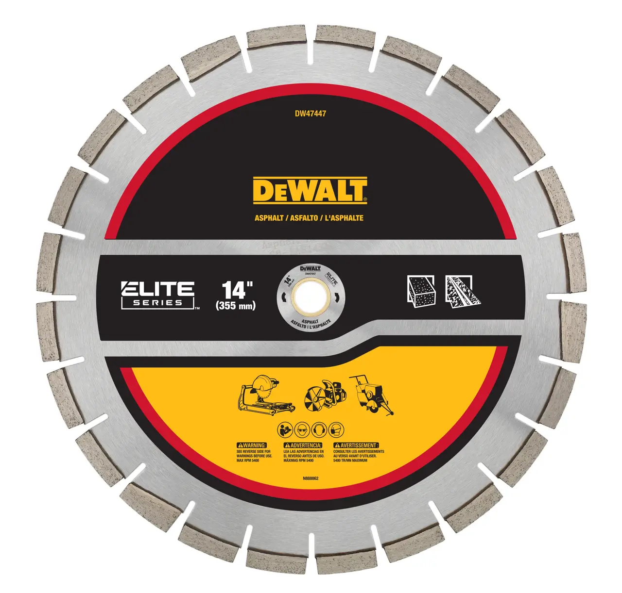 XP7 asphalt segmented diamond blade