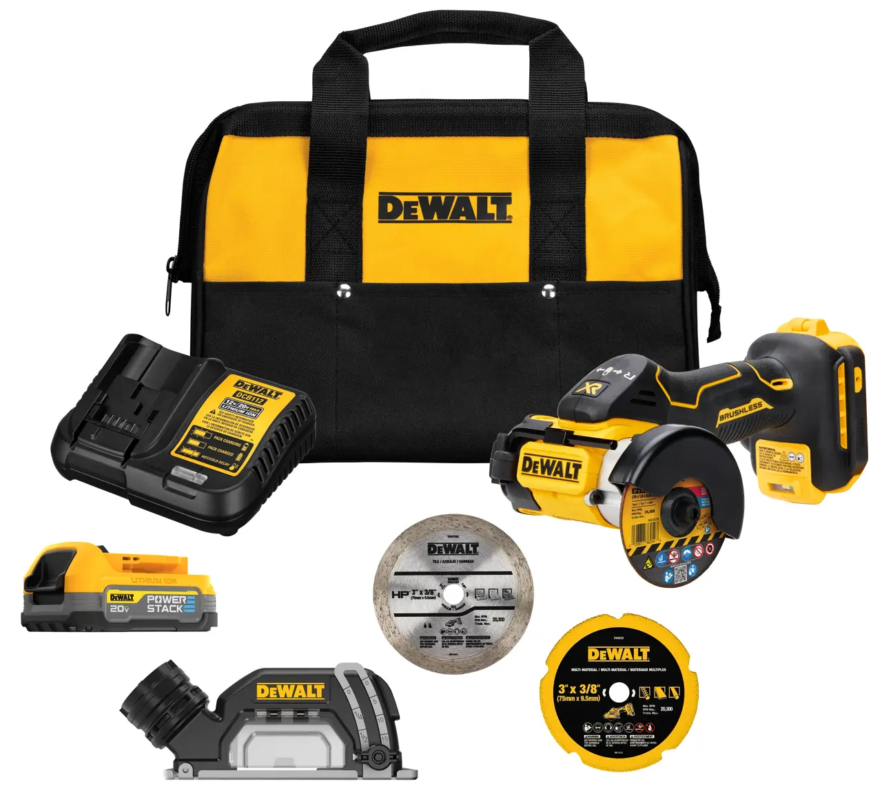 XR® 20V MAX* Brushless Cordless 3-IN. Cut-Off Tool Kit