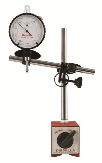 Dial Indicator incl. magnetic stand - 0-10, 0,01 mm