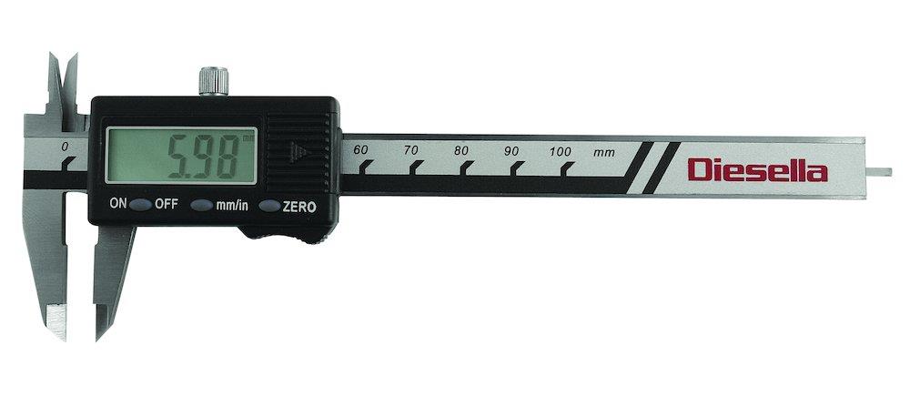 Diesella Digital Caliper - 0-100mm, 30mm, 0,01 mm