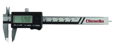 Diesella Digital Caliper - 0-100mm, 30mm, 0,01 mm