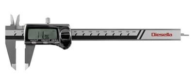 Diesella Digital Caliper with fraction function - 0-150mm, 40mm, 0,01 mm