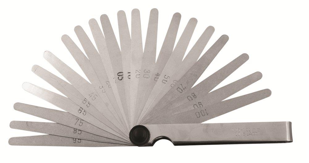 Diesella Feeler Gauge Set 20 pieces steel - 0.05mm, 1mm, 100mm
