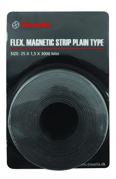 Diesella Magnetic Tape without adhesive grey - 3000mm, 25mm, 1.5mm