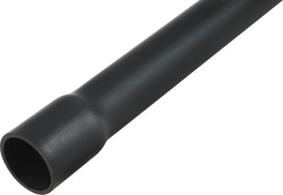 Dietzel HFPRM Turbo SW Installation Pipe with socket - 16mm, 3M, black, PP ( Polypropylene ) - Halogen-Free