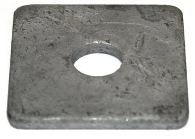 DIN 436 Clamp Plate 4-Sided hot-dip galvanized square hot-dip galvanised FZV - 12mm, 14mm, 40mm, 50PCS, 4mm