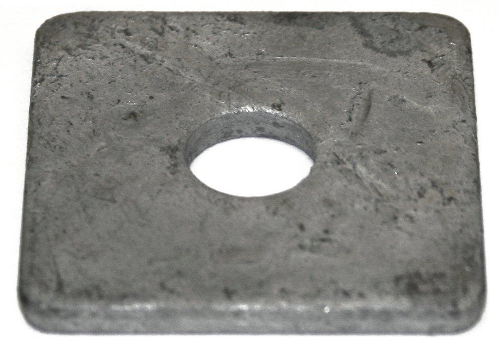 DIN 436 Clamp Plate 4-Square hot-dip galvanized square hot-dip galvanised FZV - 20mm, 21mm, 75mm, 25PCS, 7,5mm