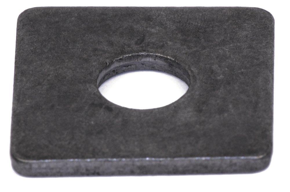 DIN 436 Clamp Plate black black square - 12mm, 14mm, 75mm, 50PCS, 7mm