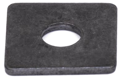 DIN 436 Clamp Plate black black square - 12mm, 14mm, 75mm, 50PCS, 7mm