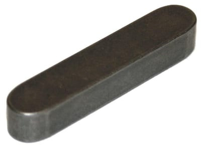 DIN 6885A Key black - 6mm, 6mm, 80mm