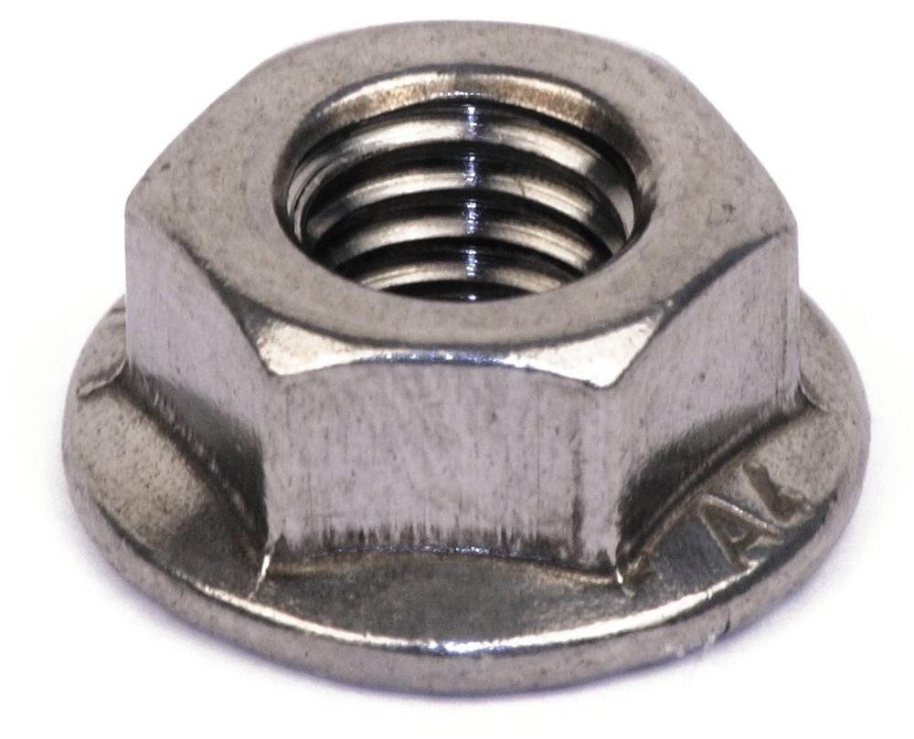 DIN 6923S Flange Nut with serration stainless A2 - M6, 500PCS