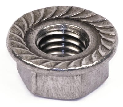 DIN 6923S Flange Nut with teeth acid-resistant A4 - M10, 100PCS