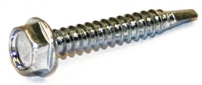 DIN 7504K Self-Drilling Screw External Hex Flanged, Electro-Galvanised 6.3 x 32 mm