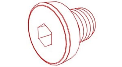 DIN 908 Pipe Plug black - 1 1/4", 1PCS