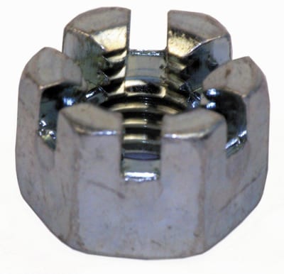 DIN 935 Castellated (Crown) Nut Electro-Galvanised (FZB) - M14