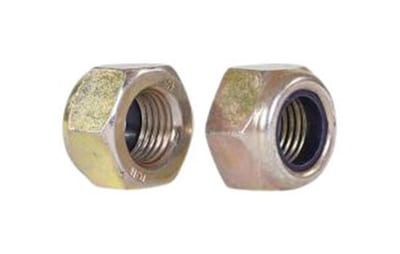 DIN 985 Lock Nut M16 × 1.5 Fine Thread, Zinc-Plated Yellow Chromated, Class 6/8, 50 pcs