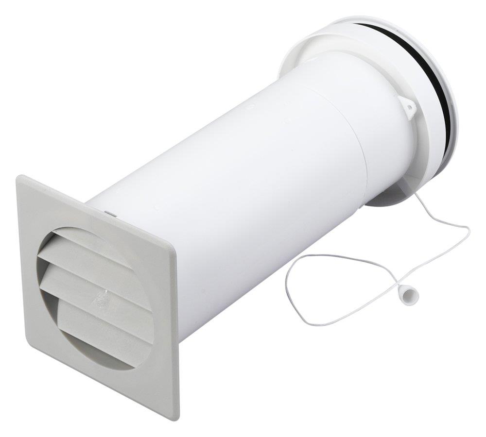 Duka Telescopic Valve with cord pull - 102mm, grey