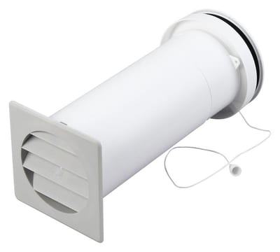 Duka Telescopic Valve with cord pull - 102mm, grey
