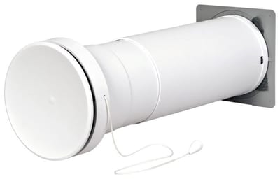 Duka Telescopic Valve with sound insulation and cord pull - 500mm, 250mm