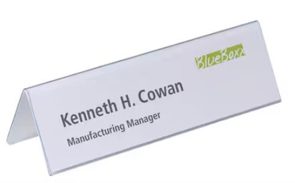 Durable Desk Nameplate - 210mm, 61mm