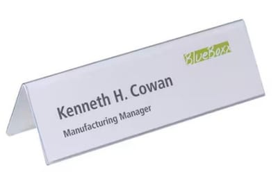 Durable Desk Nameplate - 210mm, 61mm