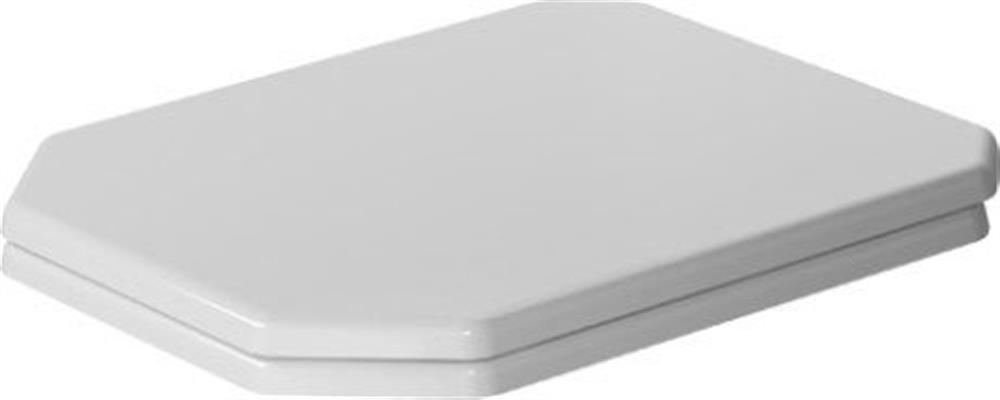 Duravit 1930 Series Toilet seat octagonal - Yes, white, Soft close, Fixed bracket