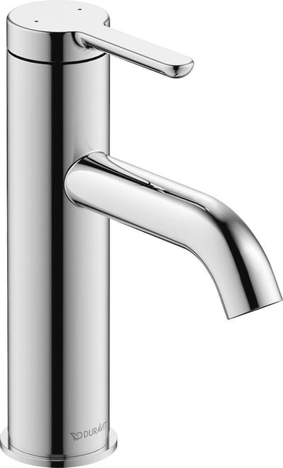 Duravit C.1 Washbasin faucet - 1 handles, 113mm, Chrome-plated, Polished, Medium, without pop-up waste, No