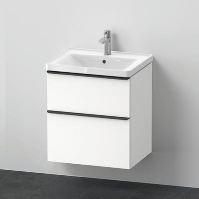 Duravit D-Neo Furniture Package - Lacquered Matte White, Assembled, 2 Drawers