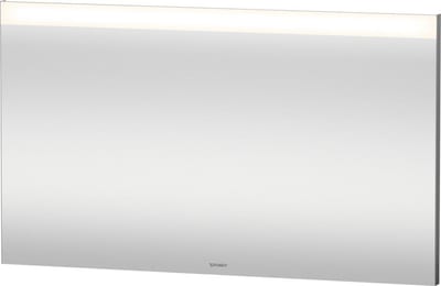 Duravit Wall Mirror with Top Light, Matte White - 700 × 1200 mm