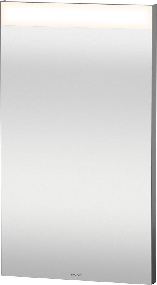 Duravit Rectangular Bathroom Mirror 700 x 400 mm Matte White with Top Light LM783400000