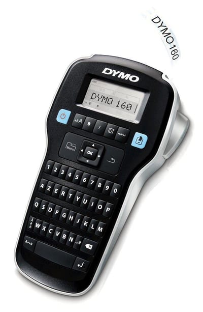 Dymo LM 160 Label Machine D1 12 mm tape black - 118mm, 203mm