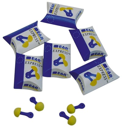 E.A.R express Earplugs - 28DB, Polyurethane, yellow