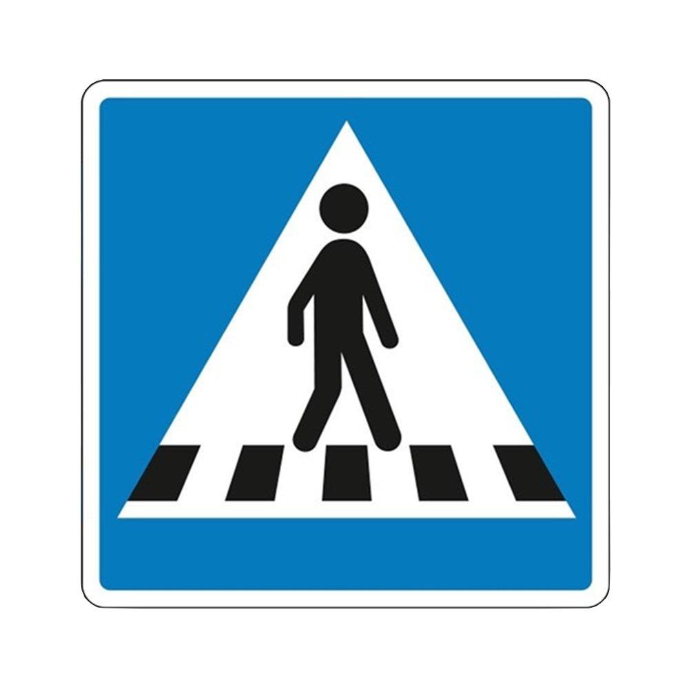 E17 Information Sign crosswalk right E17 - 40cm, 40cm