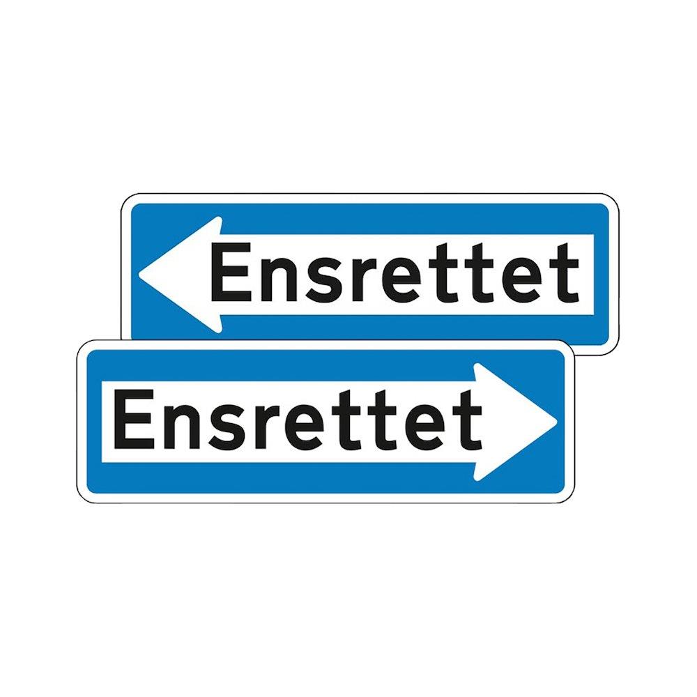 E19.1 Information Sign one-way double E19.1 - 80cm, 30cm