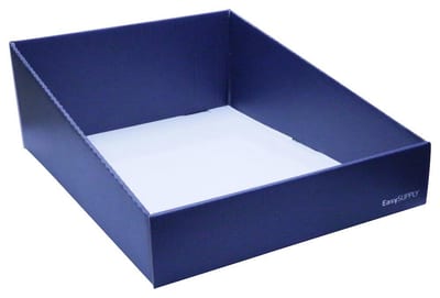 EasySupply Cardboard Box 43 blue - 313mm, 140mm, 400mm