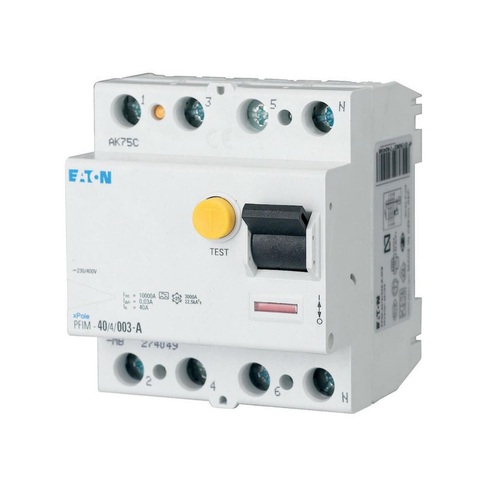 Eaton RCD 4-Pole 40A 30MA Type A