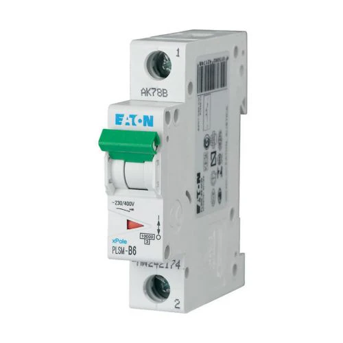 Eaton xPole PLSM-B6/1 MCB 1-Pole 6A 10KA Curve B