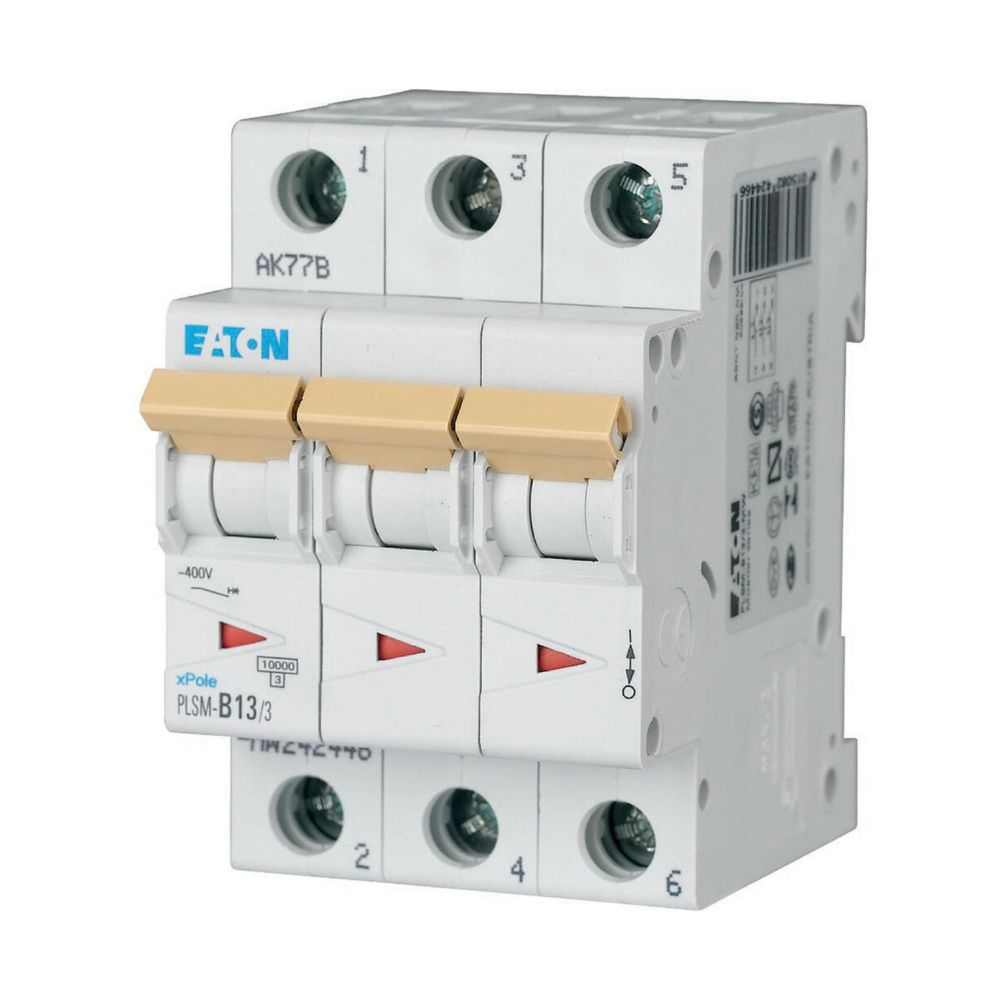 Eaton xPole PLSM-C16/3 MCB 3-Pole 16A 10KA Curve C