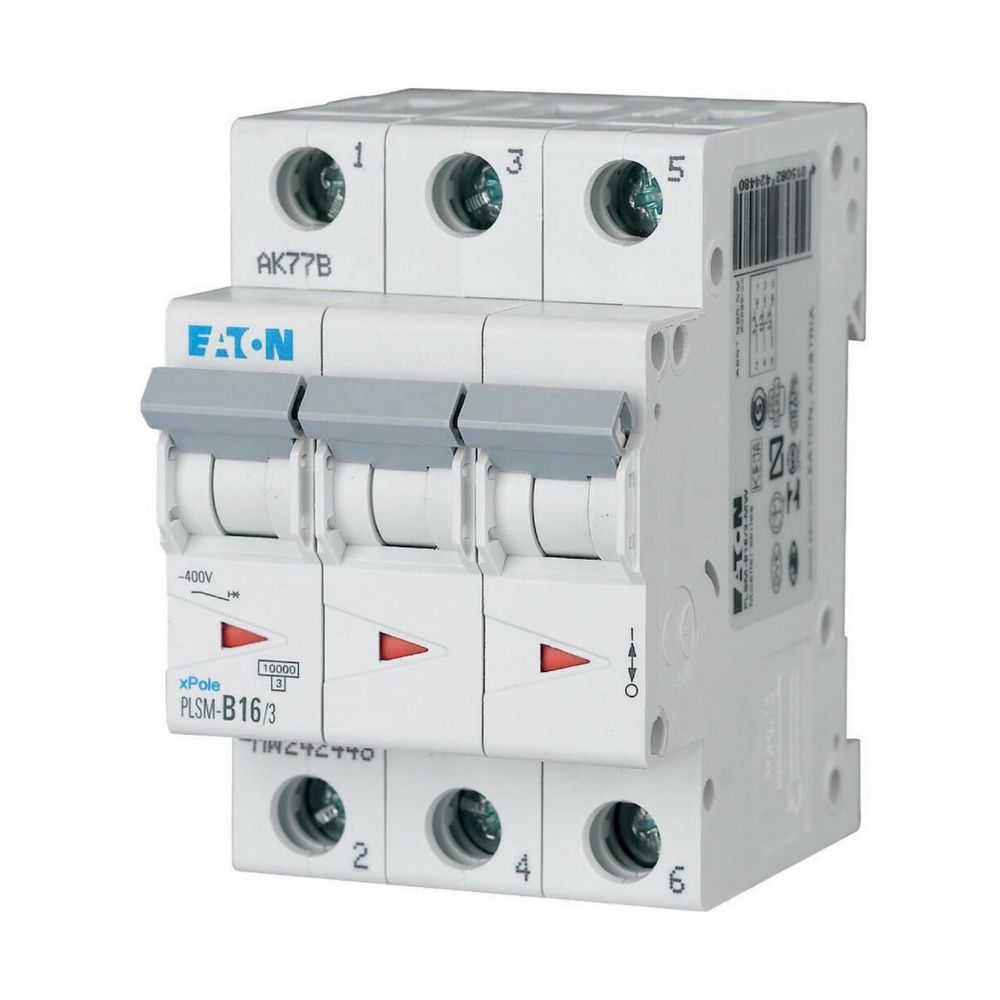 Eaton xPole PLSM-C32/3 MCB 3-Pole 32A 10KA Curve C