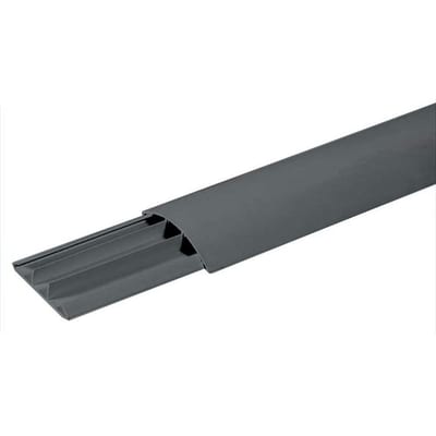 EC CAP 7517 Floor channel - CAP, 17 x 75mm, Anthracite, 2M, plastic