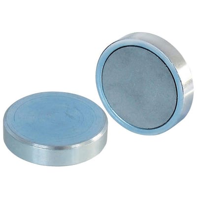 Eclipse E700 Pot Magnet flat - 0.4kg, 4.5mm, 10mm, Ferrit, Galvanised
