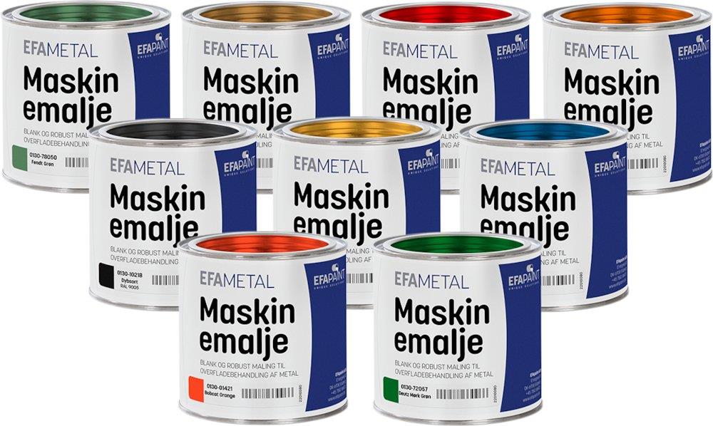 EFAmetal 73076 Machine Enamel, Ford grey, 0.75 L