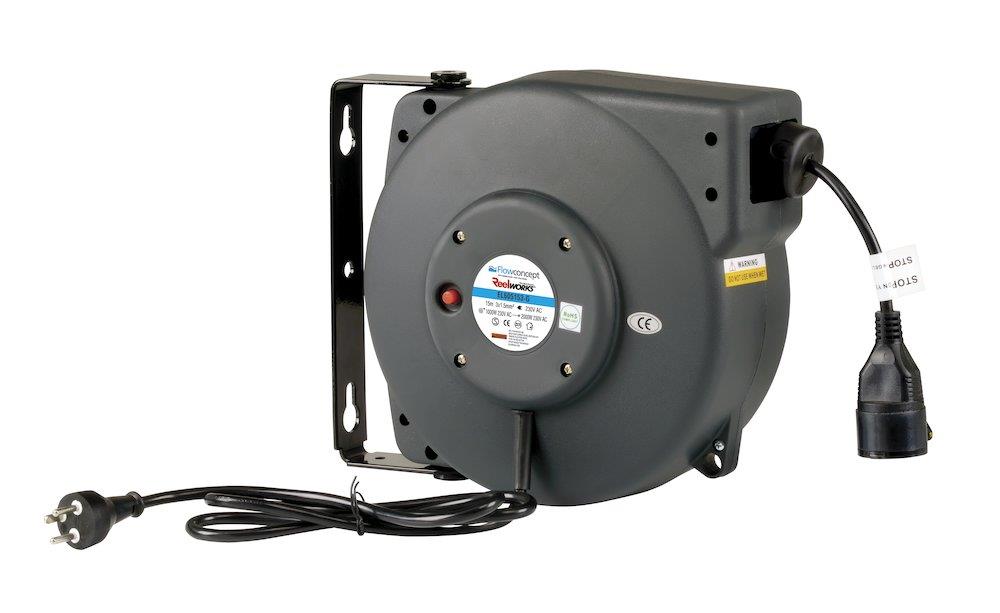 EL605153-G Cable Rewinder - 15M, 230V