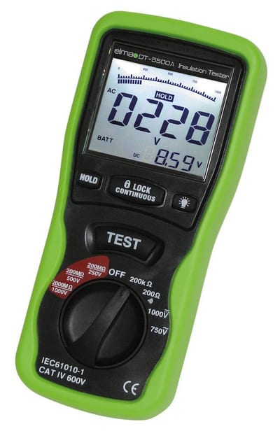Elma DT5500A Multimeter with insulation tester