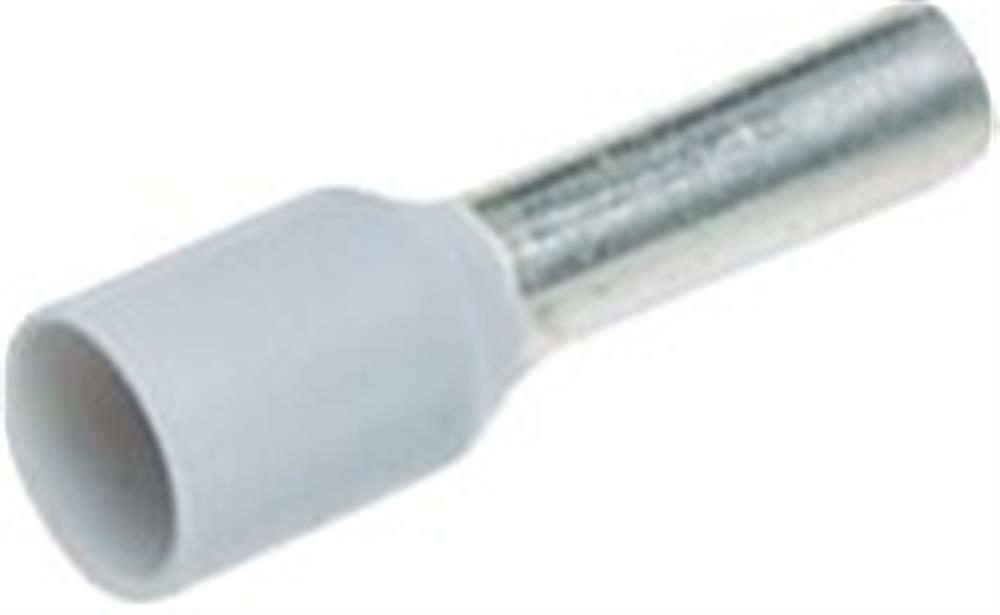 Elpress A0,14-8ET Terminal Tube - 0,14 mm², Insulated, PP-Cu ( Polypropylene / copper ), grey