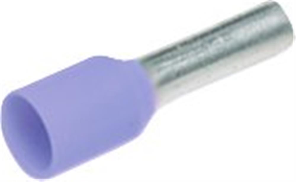 Elpress A0,25-8ETT Terminal Tube - 0,25 mm², Insulated, PP-Cu ( Polypropylene / copper ), Violet