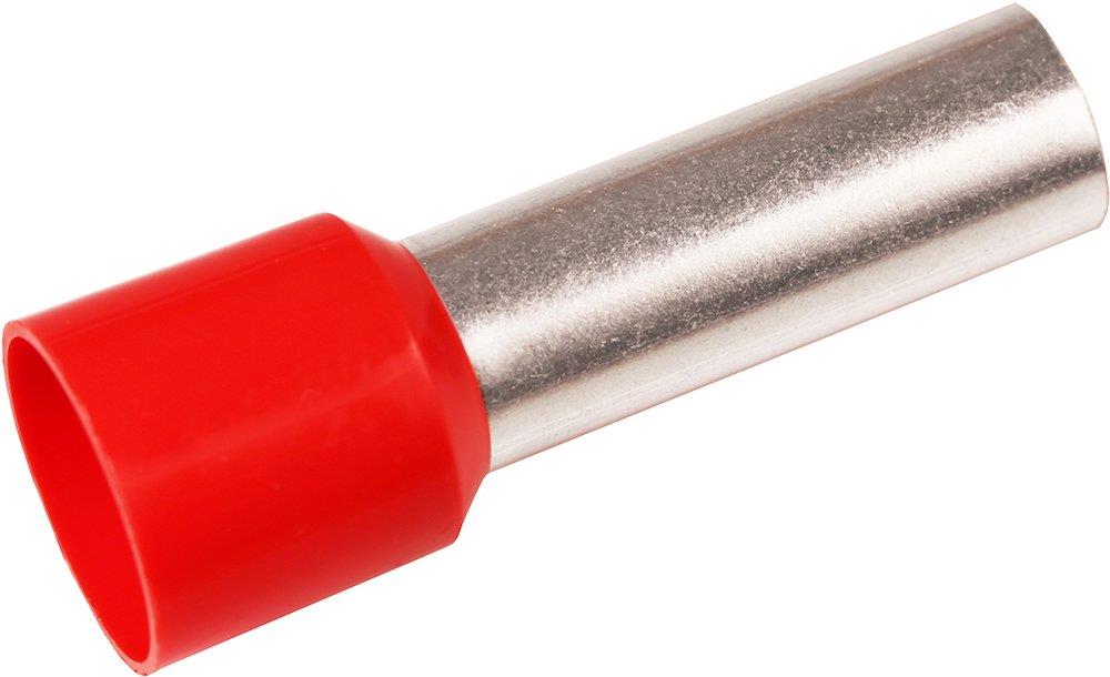 Elpress A35-25ETT Terminal Tube - 35 mm², Insulated, PP-Cu ( Polypropylene / copper ), red