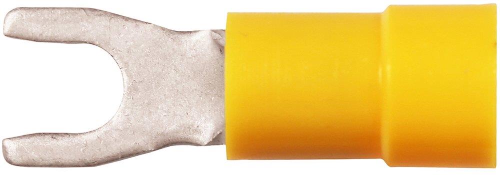 Elpress A4610G Fork Cable Lug - 4 - 6 mm², 10mm, yellow, Insulated, PA-Cu ( Polyamide / copper )