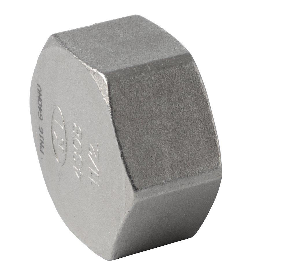 End Socket hexagon stainless BSPP - 3/8"