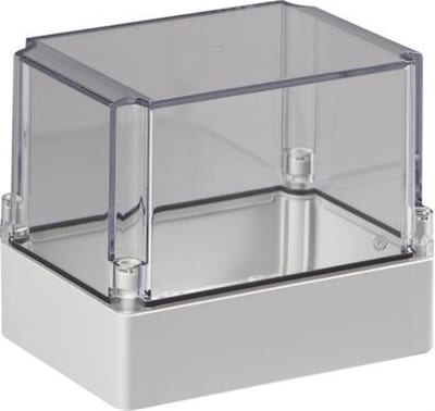 Ensto SABP131815T Box with clear lid - CUBO SABP, 125 x 175mm, 150mm, grey / Transparent, ABS ( plastic )